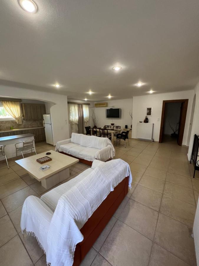 Apartment In Salamina With Garden & Sea View Selinia Bagian luar foto