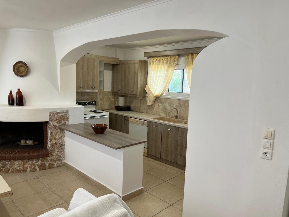 Apartment In Salamina With Garden & Sea View Selinia Bagian luar foto