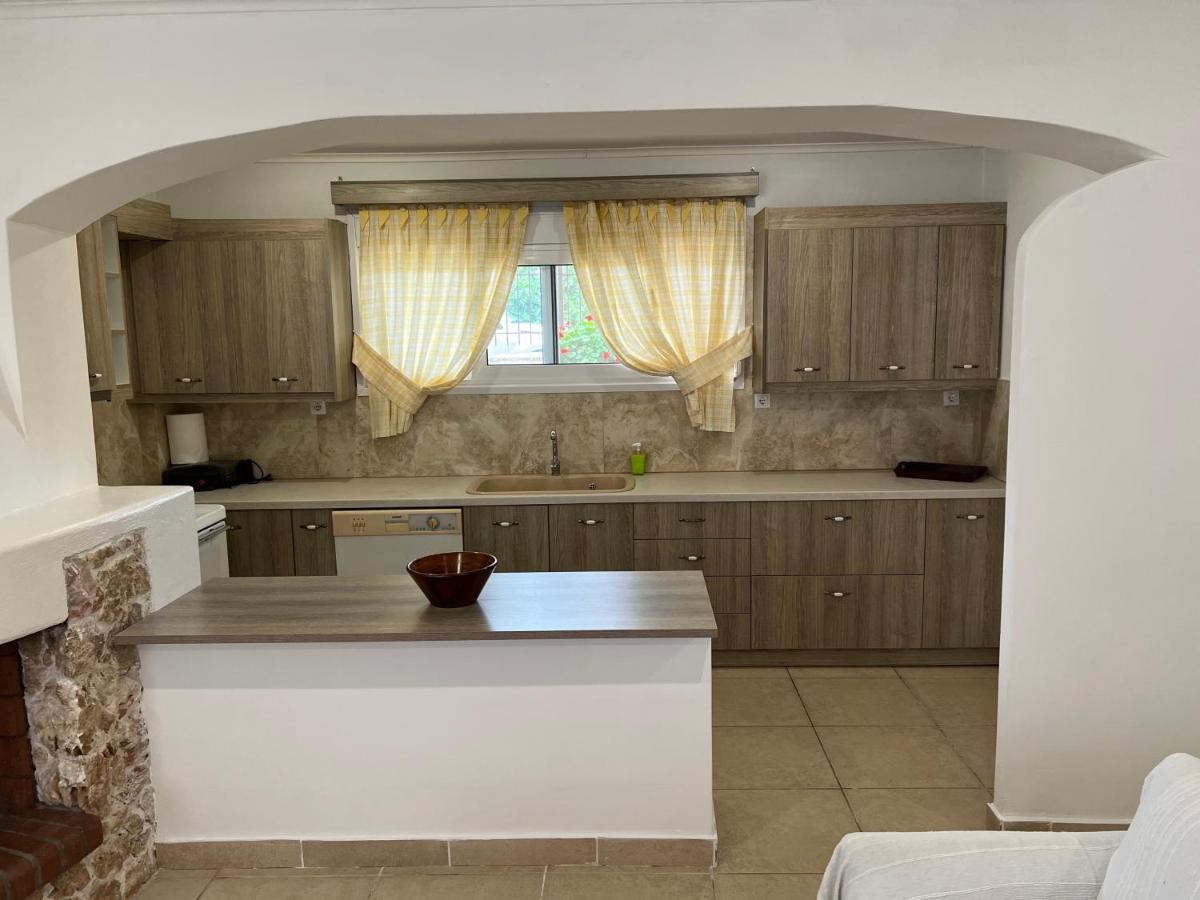 Apartment In Salamina With Garden & Sea View Selinia Bagian luar foto